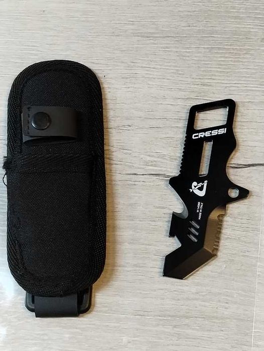 Cressi Unisex-Adul Profesjonalny wielofunkcyjny mini nóż do nurkowania