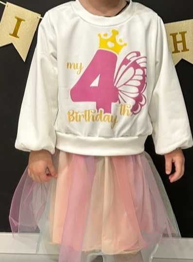 Сукня для дівчинки  "Мій 4 рік народження "на 4 роки