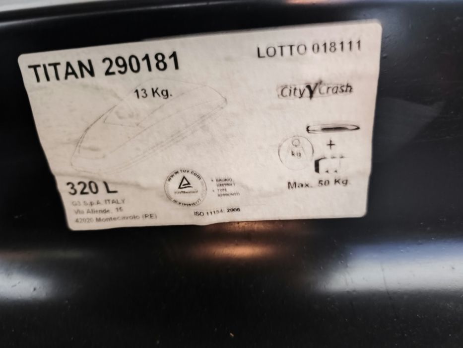 Mala de tejadilho TITAN 320 L