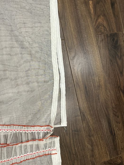 Тюль гардина з тесьмою