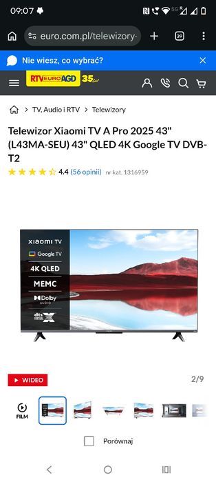 Google TV Xiaomi A Pro 2025 43"