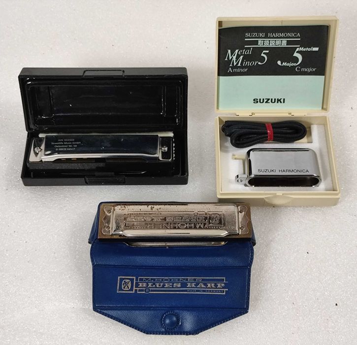 Três Harmónicas - Suzuki, Streetlife Music e Hohner