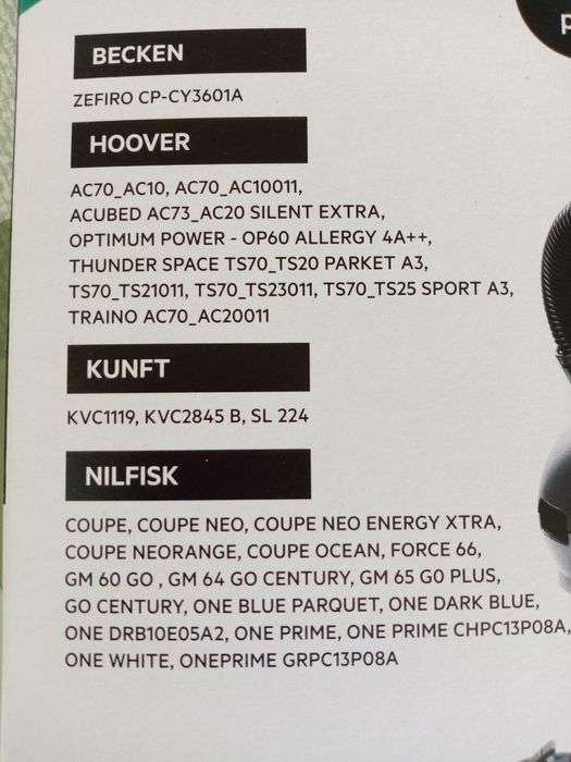 Sacos de aspirador de pó  ref: 669