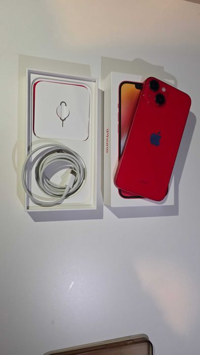 Apple iPhone 14, 128gb, czerwony, komplet Szczecin Niebuszewo • OLX.pl