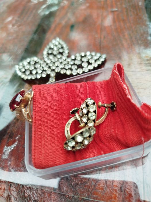 Серьги серебро кольцо 583 проба