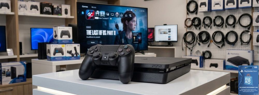 PS4 Slim памʼять 1ТБ. Установлена сама Топ підписка Premium Deluxe на 12 місяців