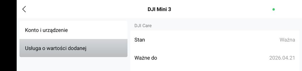 Dron dji mini 3, dwie baterie  + care