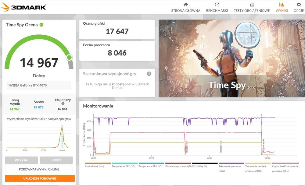 RTX4070 AMD Ryzen 5600 16GB RAM 1TB SSD WIN 11 komputer gamingowy