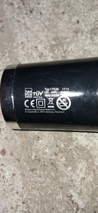 Suszarka do włosów sim pex basic