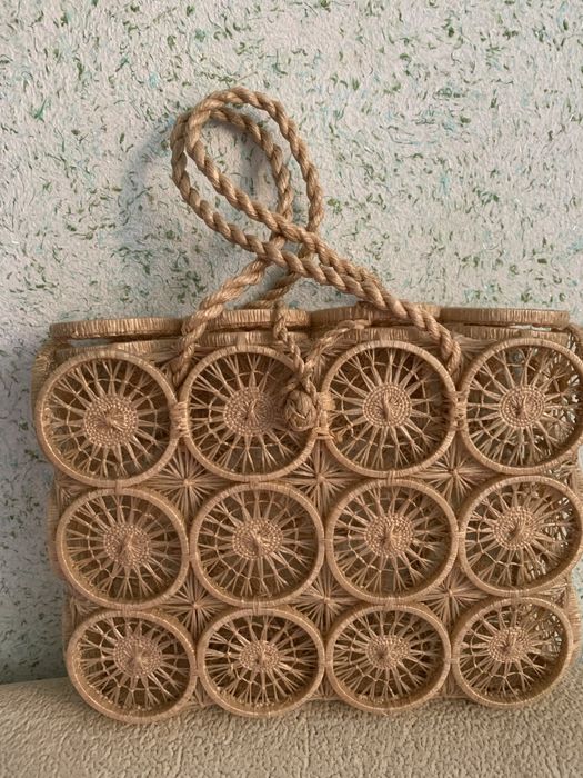 Сумка жіноча плетена