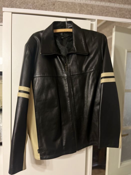 Męska skórzana kurtka XXL