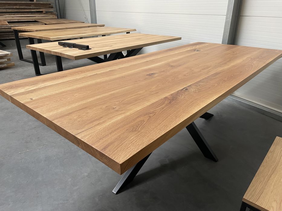 Stół LOFT Industrial lite drewno postarzany rustykalny dębowy