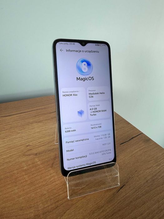 Honor x6a Stan Bardzo dobry 4 Gb Ram 128 Gb pamięci