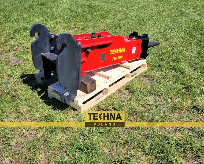 Młot hydrauliczny do koparki 10-15 ton Techna TE-100, 1003 kg Cat JCB