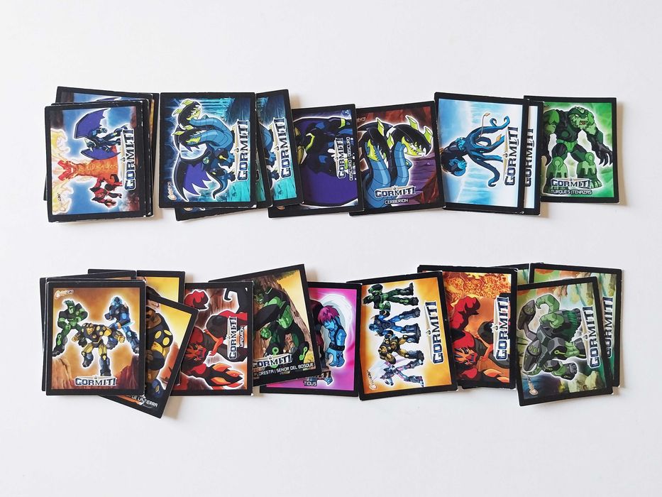 26 mini cards (13 diferentes) GORMITI | Chipicao brindes lote ou venda avulso