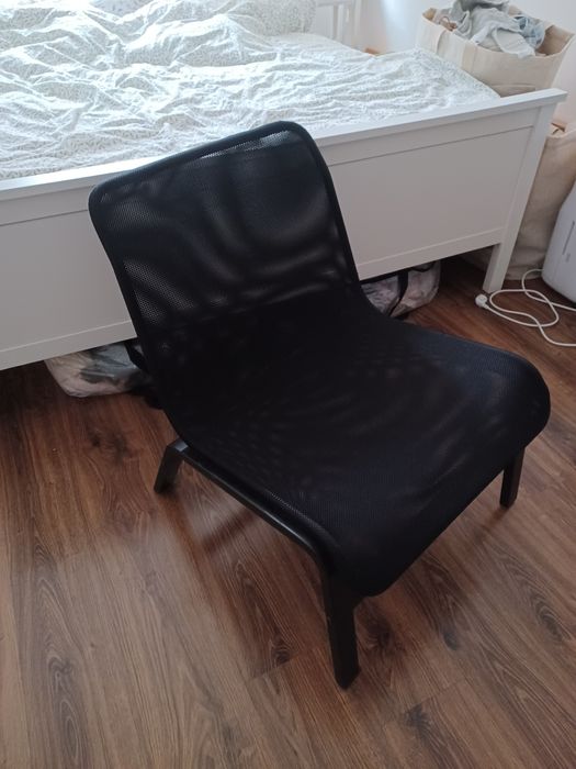 Fotel czarny ikea