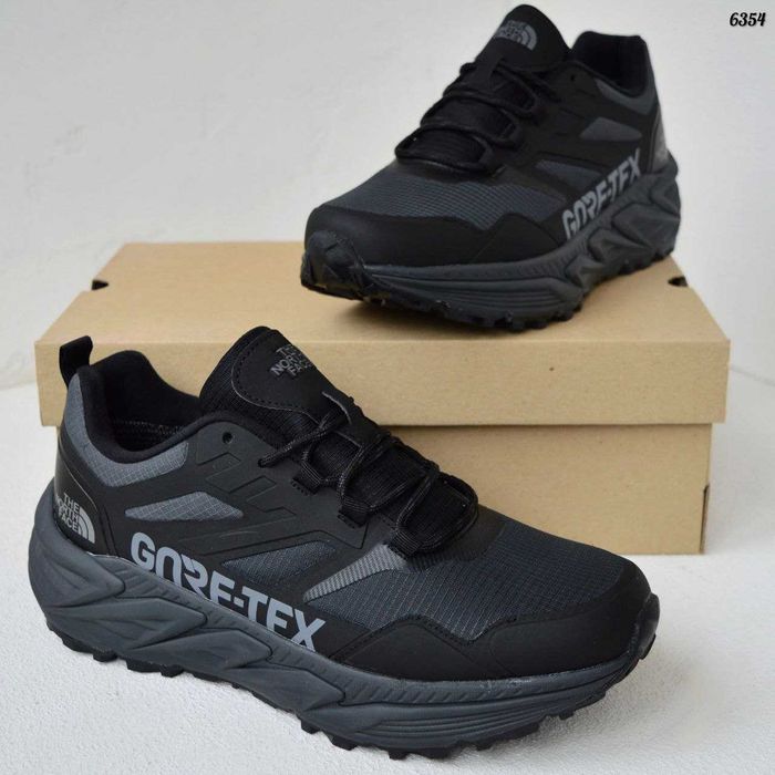 Кросівки The North Face Goretex Black Gray чорні з сірим, термо 41- 46