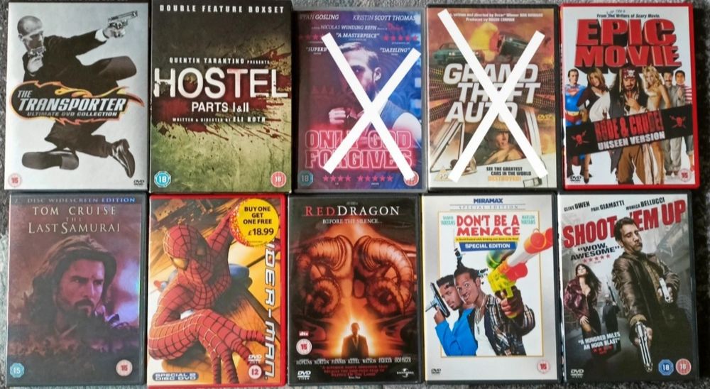 Zestaw 25 filmów DVD