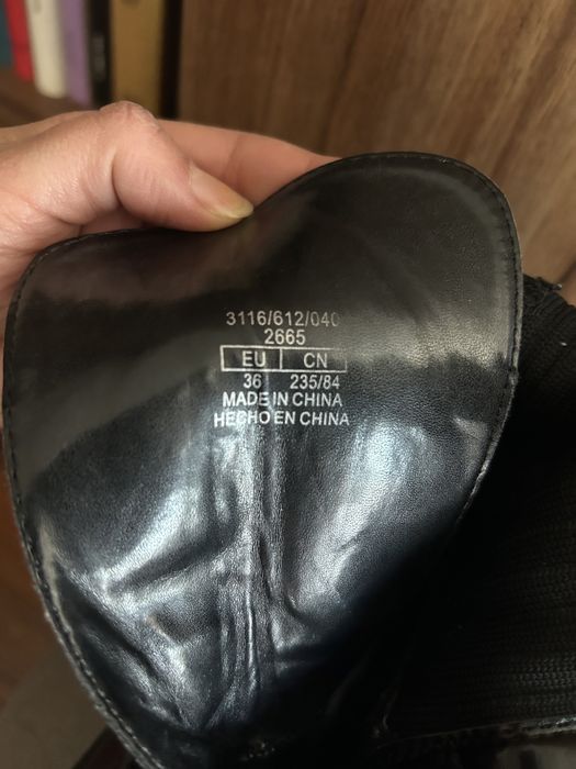 Botas pretas zara bimateria