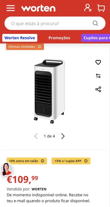 Climatizador Portatil MEI AC 1823