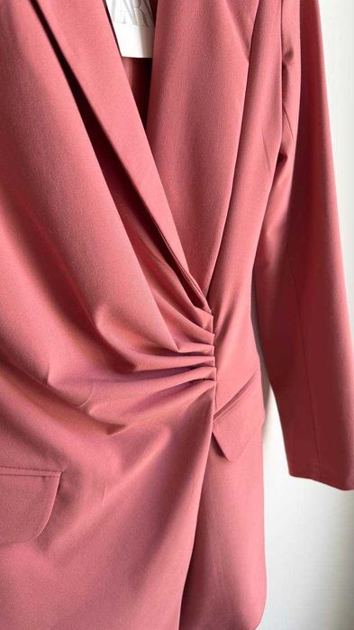 Vestido Formal Zara cor de rosa