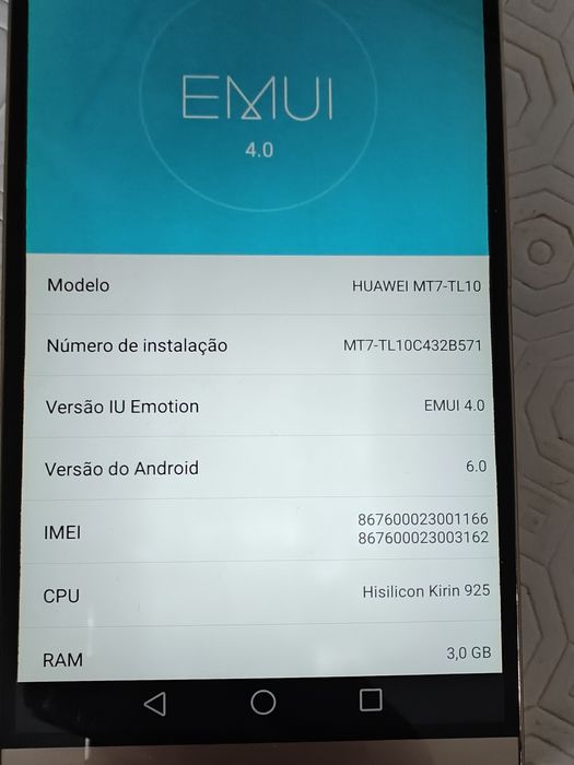 Telemóvel Huawei MT7-TL10