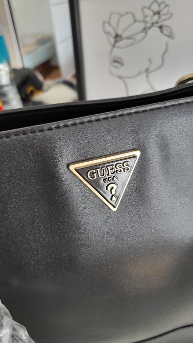 Torebka shopper Guess Nowa Czarna na ramię