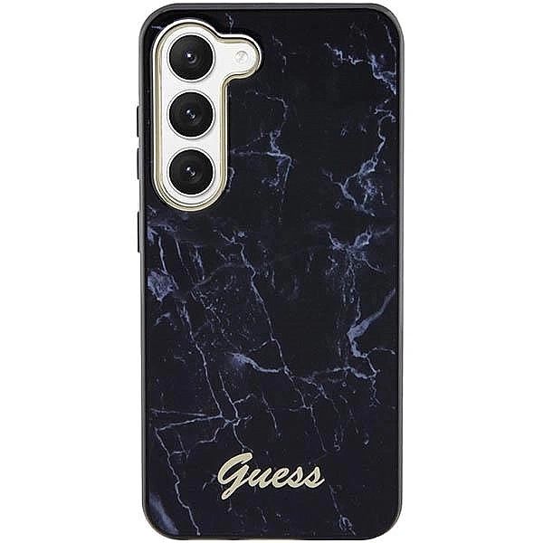 Etui Guess Marble Collection na Samsung Galaxy S23 - czarne