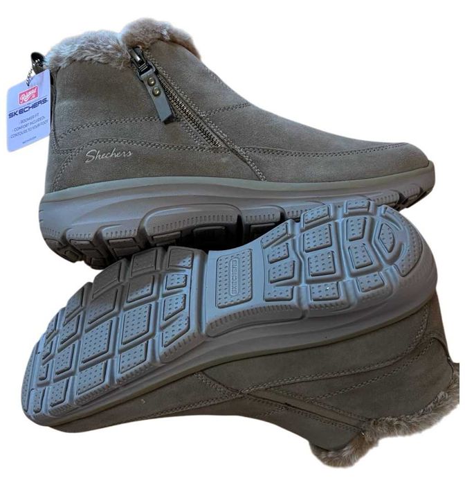 Skechers Damskie botki zimowe ocieplane Easy Going-Cool Zip! kod 2273