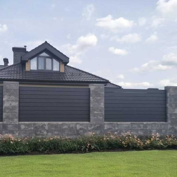 Блок заборний, Декоративний блок для парканів, Смарт модульний блок,