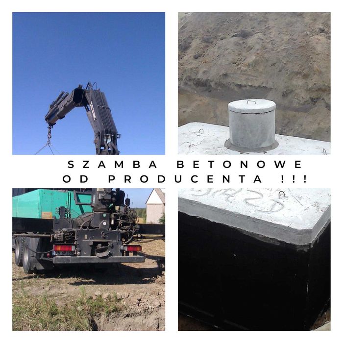 zbiornik na gnojowicę szambo betonowe SZAMBA na wodę 10m3 kanały atest