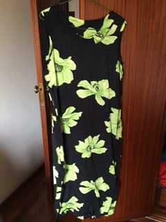 vestido preto e verde tamanho s