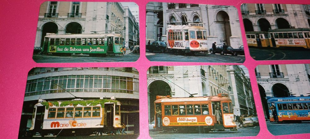 Eléctricos de Lisboa coleção rara de calendários de bolso 1986