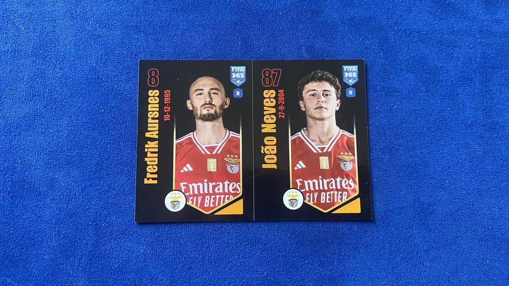 Cromo Rookie João Neves 2023 Benfica Fifa 365 SLB Aursnes