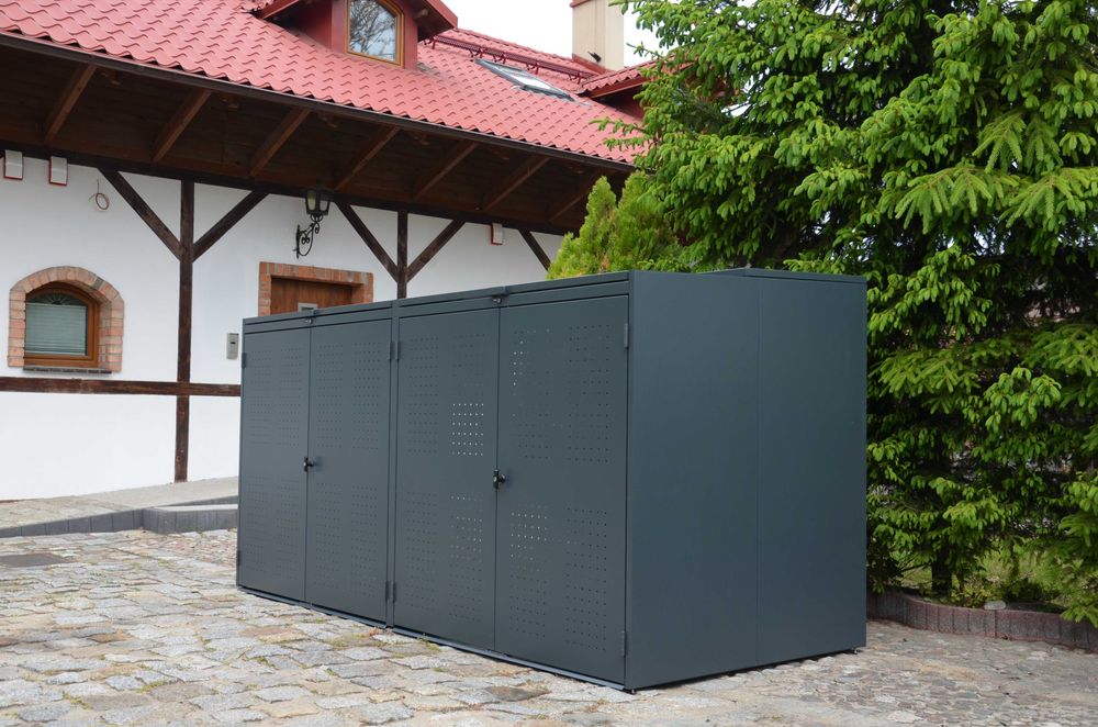 Wiata Altana Śmietnikowa Blaszak Zabudowa Obudowa Koszy 660/1100 L
