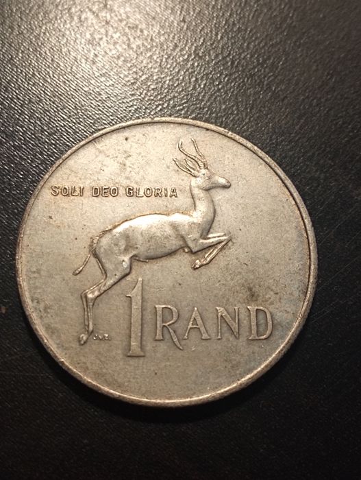1 rand - 1º aniversário -em africâner Africa do Sul 1967 Prata	Soberba*