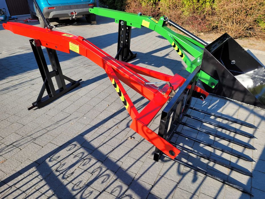 Ładowacz/ TUR na tylni zaczep ciągnika/ łyżka do ziemi/ Widły obornik