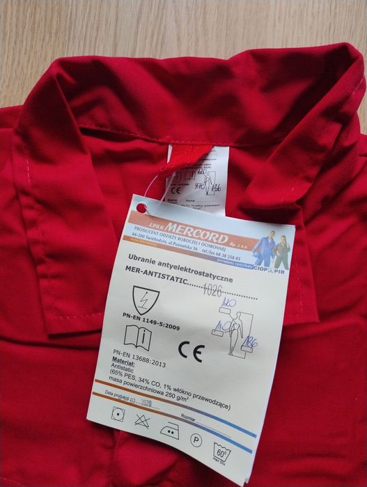 Ubranie antystatyczne