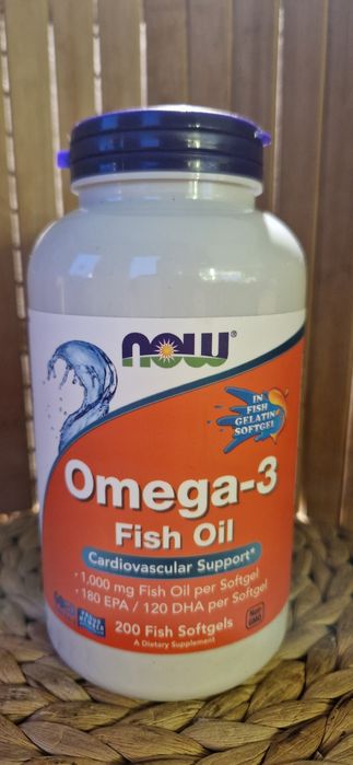 Omega-3 omega 3,  200 kapsułek nowe opakowanie
