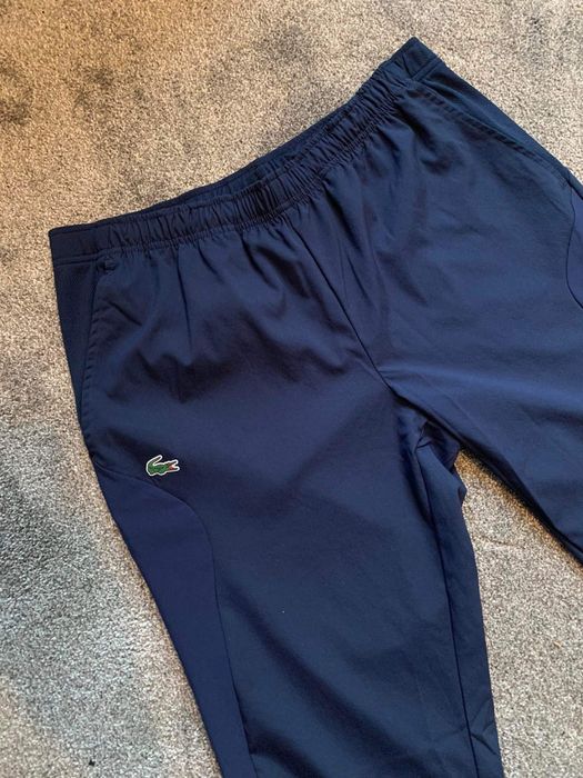 Dres set komplet tracksuit lacoste sport biały granatowy