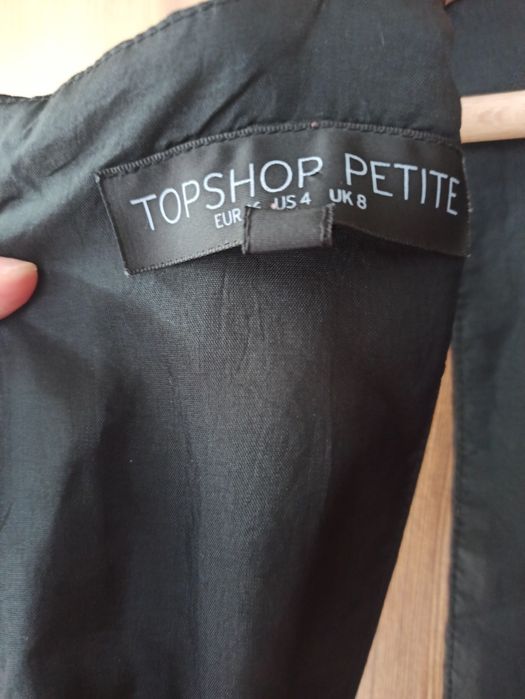 Sukienka mini czarna Topshop petite 36