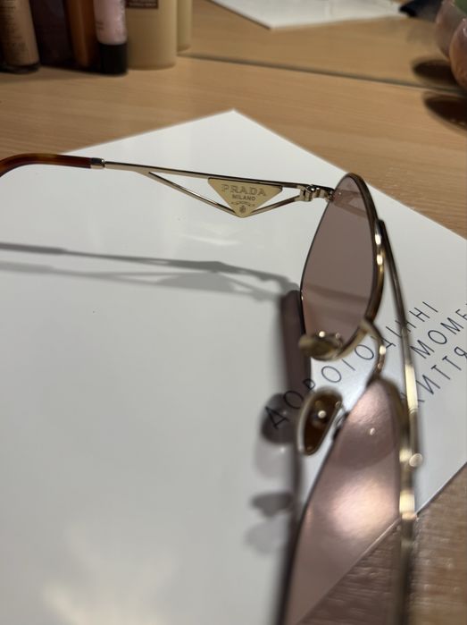 Солнцезащитные очки prada A50S коричневые градиент