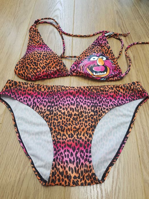 Stroj kąpielowy w panterkę z mapetem 36