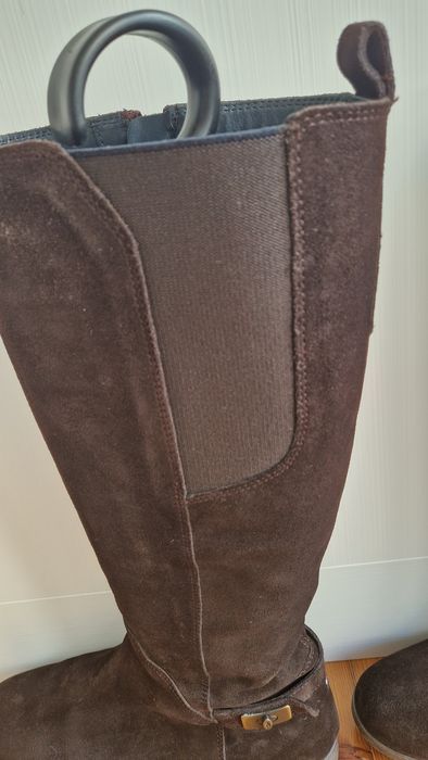 Botas cano alto Tommy Hilfiger 39 castanho camurça