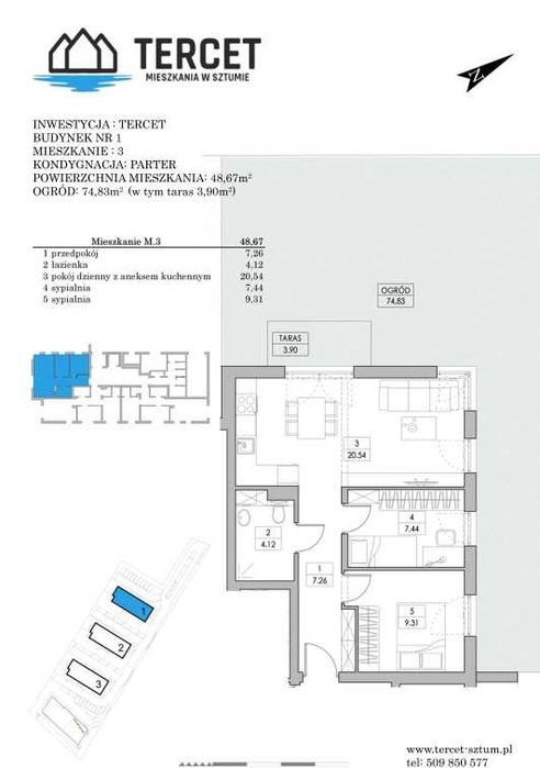 Mieszkanie – Sztum, Osiedle Nad Jeziorem, powiat sztumski - Widok 3