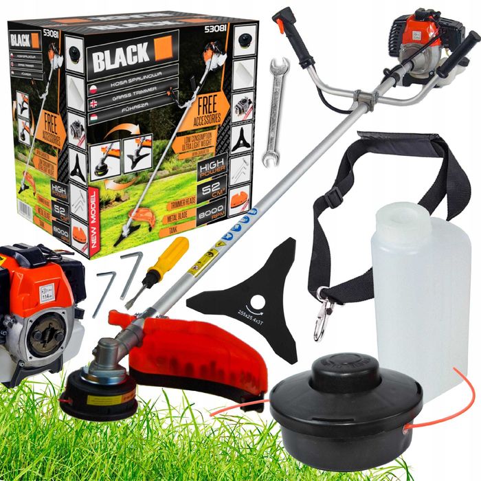 ZESTAW KOSA SPALINOWA Podkaszarka 5,2KM + Tarcza Głowica Kosiarka