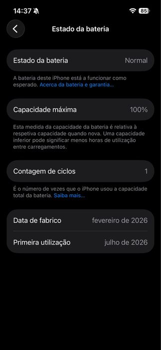 Iphone 17e 512GB Novo caixa, fatura e garantia Apple