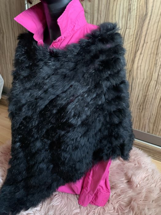 Futro, narzutka peleryna