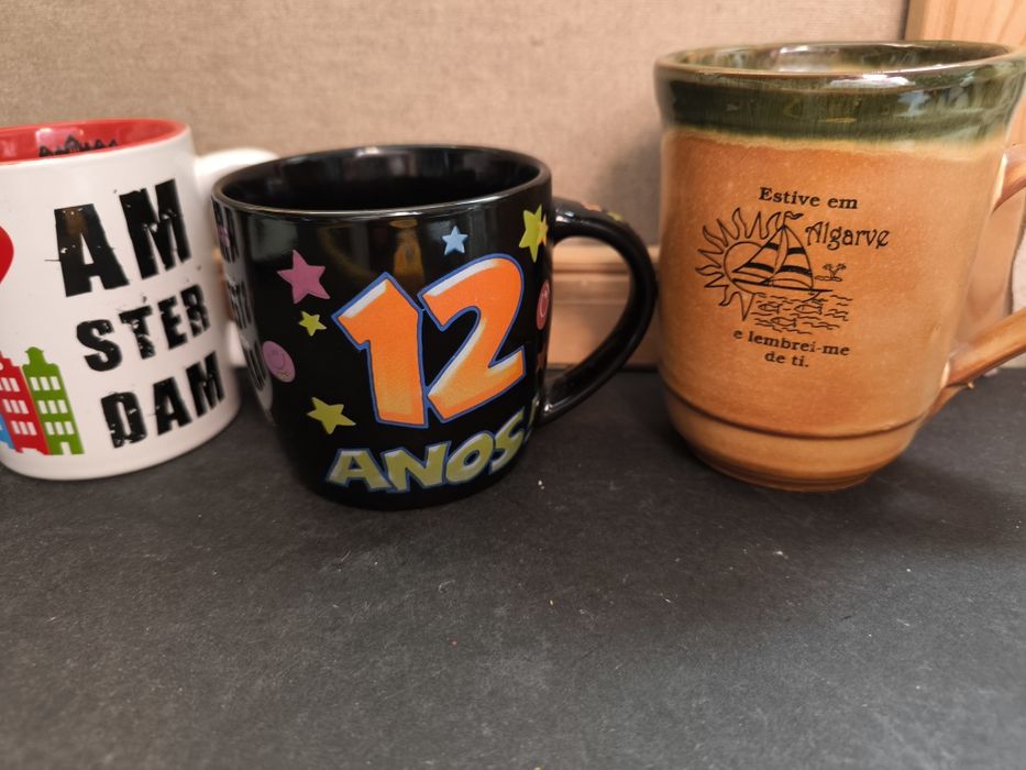 Conjunto de 4 canecas decorção