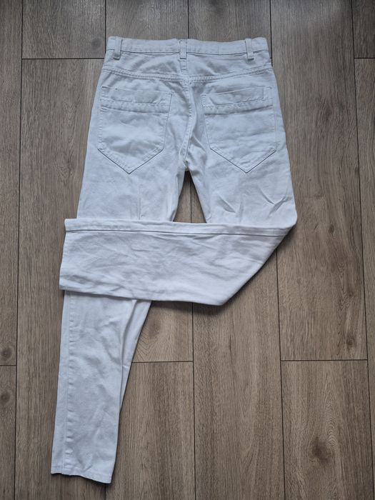 Spodnie białe Slim Fit